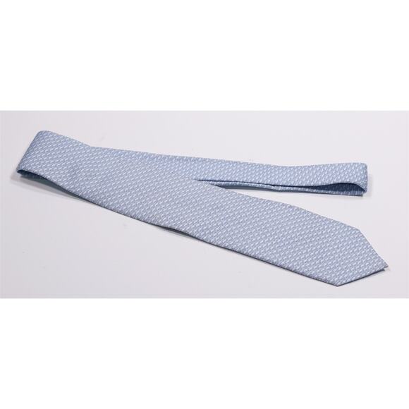 Vineyard Vines Light Blue Whales Pattern Silk Necktie Tie - Picture 2 of 7